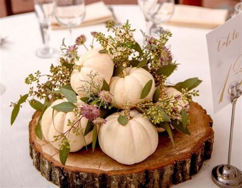 35 White Pumpkin Fall Floral Arrangement for Fall Decor - homeridian.com | Pumpkin centerpieces ...