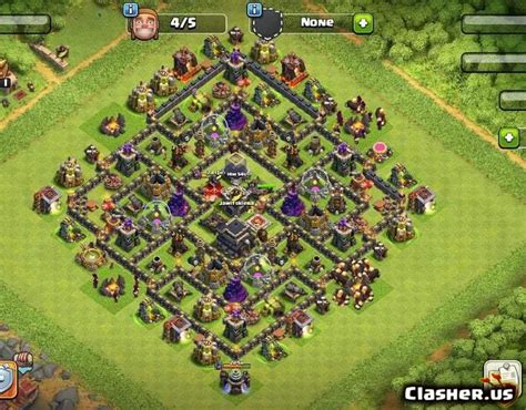 [Town Hall 9] best TH9 Hybrid base [With Link] [7-2019] - Trophy Base ...