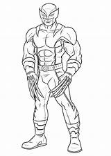 Wolverine Coloring Page  Free Printable Pages sketch template