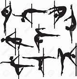 Pole Dance Silhouette  NEO Coloring sketch template