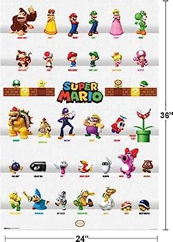 Super Mario Characters Framed Art Print | ubicaciondepersonas.cdmx.gob.mx