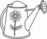 Watering Can Coloring Sheet Pages sketch template
