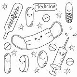 Premium Vector  Medicine Theme coloring Book page For Kids sketch template
