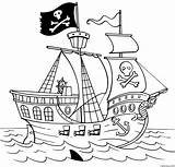Pirate Ship Coloring Page For Kids  Free Printable Templates sketch template
