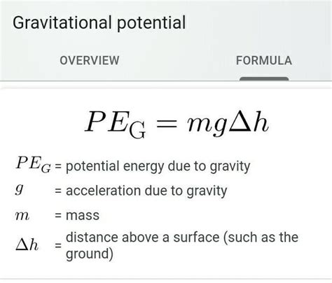 What Is The Equation Of Gravitational Potential Energy - Tessshebaylo