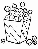 Popcorn Coloring Pages  For Kids And Adults sketch template
