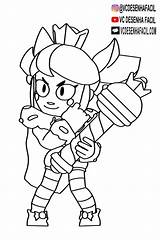 MANDY DO BRAWL STARS  Sand Art Coloring Pages Mandy Candy sketch template