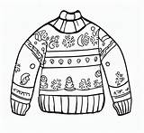 Ugly Sweater For Christmas coloring Page  Download Print Or Color sketch template