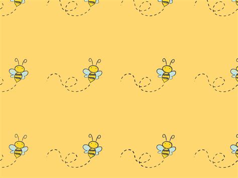 Bee Background Pattern by hailey on Dribbble