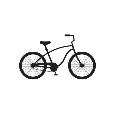 Vector flat bicycle silhouette 9994834 Vector Art at Vecteezy