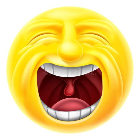 Screaming Emoticon Emoji stock vector. Illustration of drama - 63912986