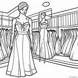Fashion Mannequin With Dress Coloring Page 26545 20981 sketch template