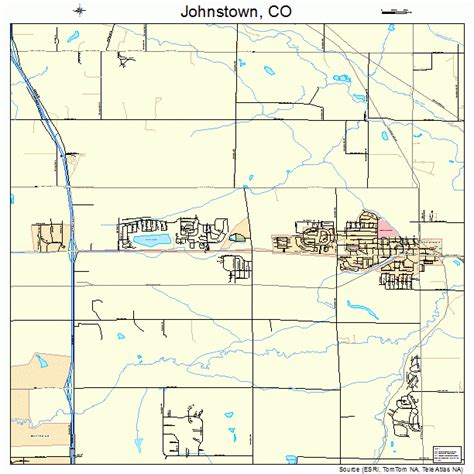 Johnstown Colorado Street Map 0839855