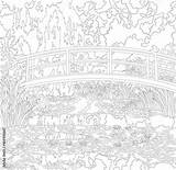 Coloring Pages Claude Monet sketch template