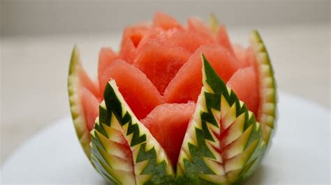 WATERMELON CARVING | NEW IDEA | Fruit & Vegetable Carving - YouTube