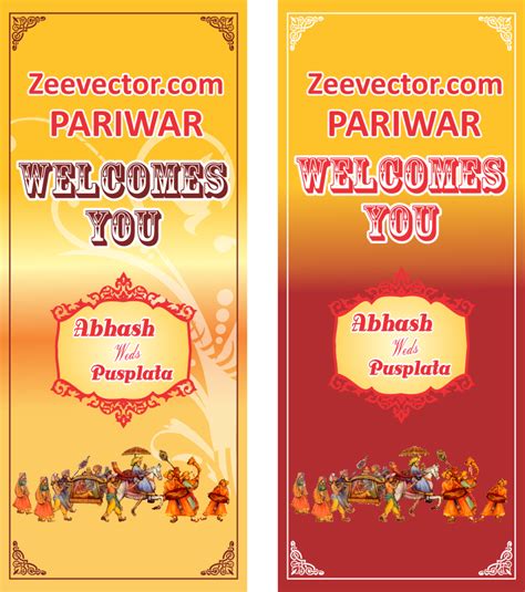 Hindu Wedding Banner Designs