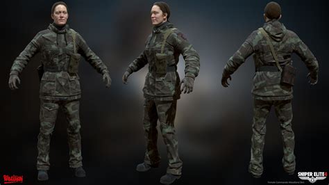 Sniper Elite 4 Character Assets — polycount