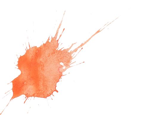 12 Orange Watercolor Splatter (PNG Transparent) | OnlyGFX.com