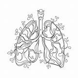 Human Lungs Coloring Pages sketch template