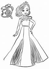 Descendants Princess Audrey Coloring Page sketch template