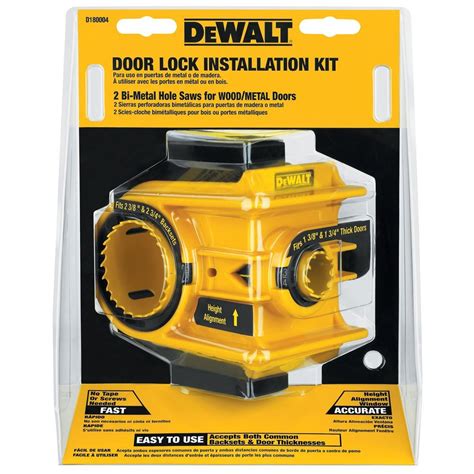 DEWALT D180004 Bi-Metal Door Lock Installation Kit - Hole Saws - Amazon.com