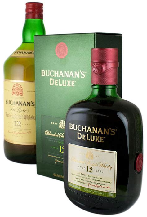 BUCHANAN'S DELUXE AGED 12 YEARS BLENDED SCOTCH WHISKY EMPTY GREEN BOTTLE | ubicaciondepersonas ...