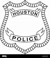 Police Badge Coloring Page sketch template