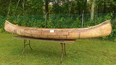 Excellent antique birch bark canoe by the Kickapoo Indians. $5500.00 9t****@***** | Old hickory ...