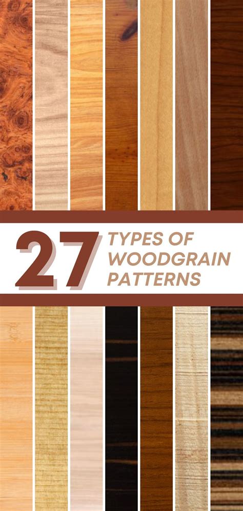 27 Different Types of Wood Grain Patterns | Types of wood flooring, Different types of wood ...