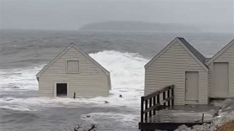 Video: Coastal flooding in Maine results in high tide swells taking out ...