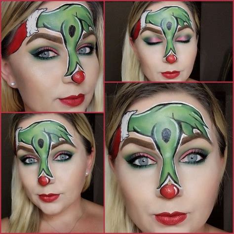 The Grinch makeup look. | The grinch makeup, Makeup for green eyes ...