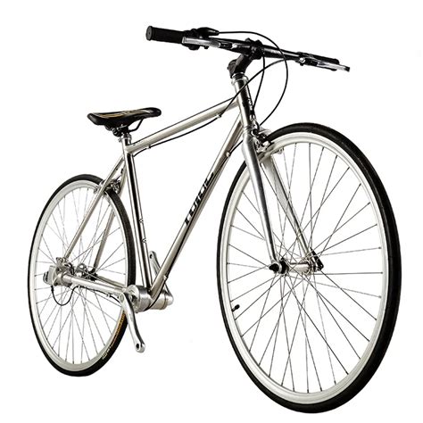 Rt240 Silver 700c Shaft Drive Road Bicycle/bike Flat Handlebar With ...