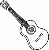 Coloring Sheets Of Guitars sketch template