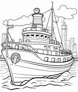 Coloring Pages Tugboat At Sasrecountblog Blog sketch template