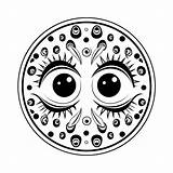 Printable Eyes Coloring Sheet  Page sketch template