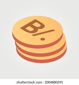 Panama Currency Symbol Coin Isometric Vector Stock Vector (Royalty Free ...