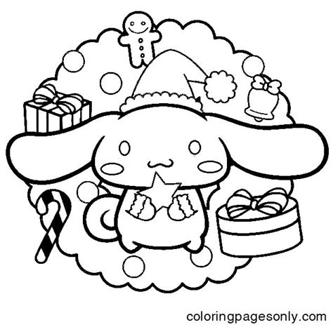a black and white drawing of a rabbit with presents in its lap, wearing a santa hat