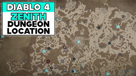 DIABLO 4 ZENITH DUNGEON LOCATION - YouTube