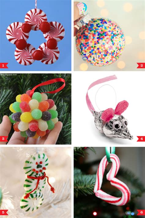 DIY Christmas ornaments made from candy | Chickabug