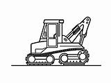 Backhoe Coloring Page For Kids  Free Printable sketch template