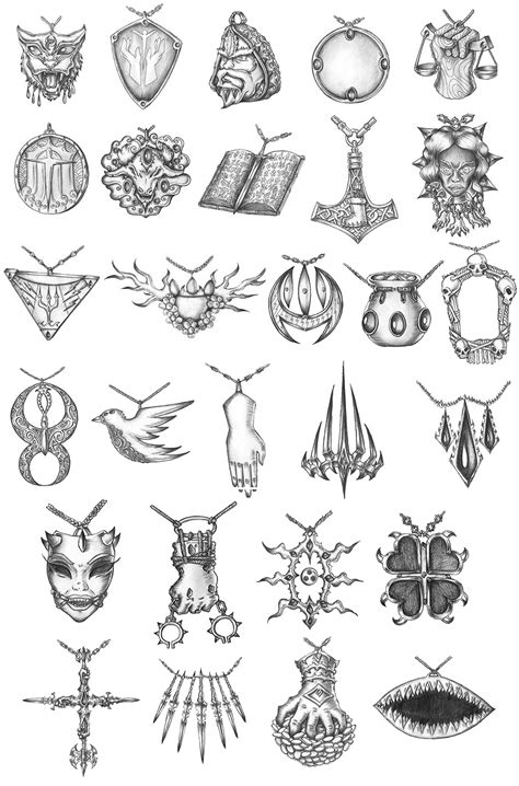 [COMMISSION] Holy symbols by s0ulafein on DeviantArt