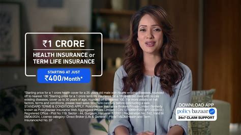 1 Crore Health and Term Life Insurance | Policybazaar Ad - YouTube