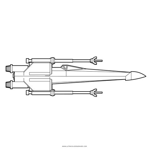 X-wing Coloring Page - Ultra Coloring Pages