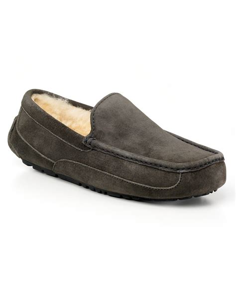 Ugg Australia Men's Ascot Slippers in Gray for Men | Lyst