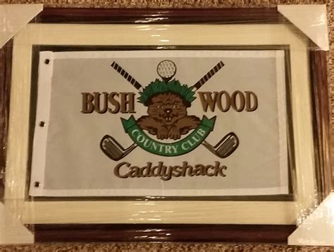 Caddyshack Bushwood Country Club Flag, Framed