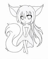 Anime Wolf Girl Coloring Pages sketch template