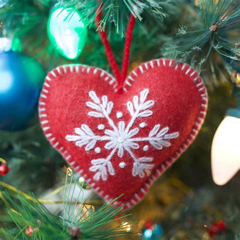 Red Heart Christmas Ornament | Classic Christmas Ornament | Ornaments 4 Orphans®