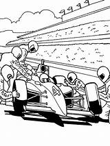 Coloring Race Car Pages Track Formula F1 Racing Drawing Cars Printable  sketch template