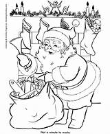 Christmas Santa Coloring Pages sketch template