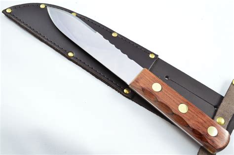 Rosewood Green River Knife Sheffield Made Stainless Steel Leather Sheath – The Sheffield Cutlery ...